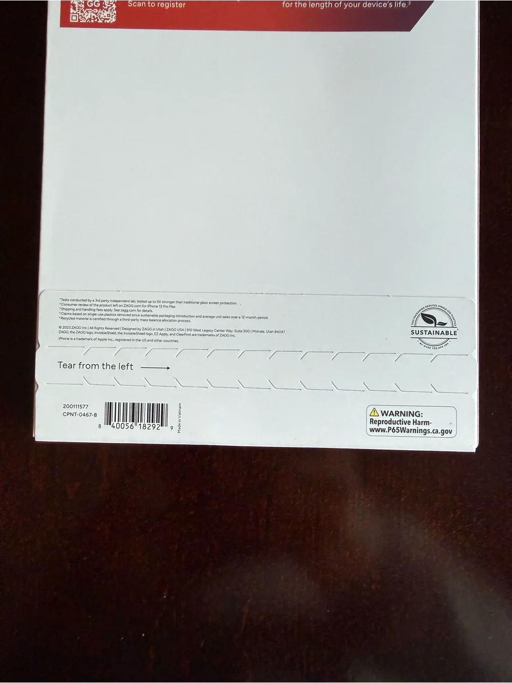 NEW UNOPENED - ZAGG Invisible Shield 5X for iPhone 15 Pro Max